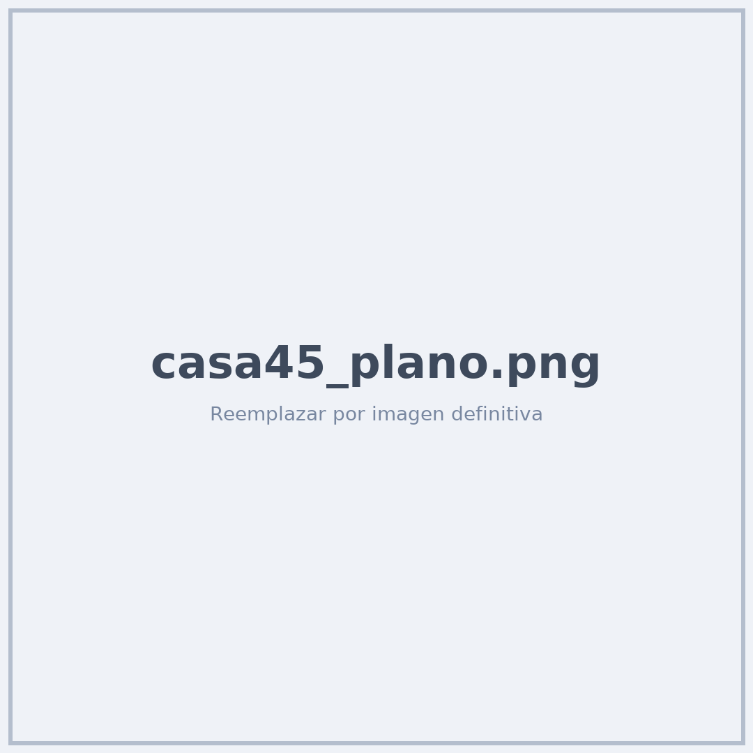 Plano 45 m²