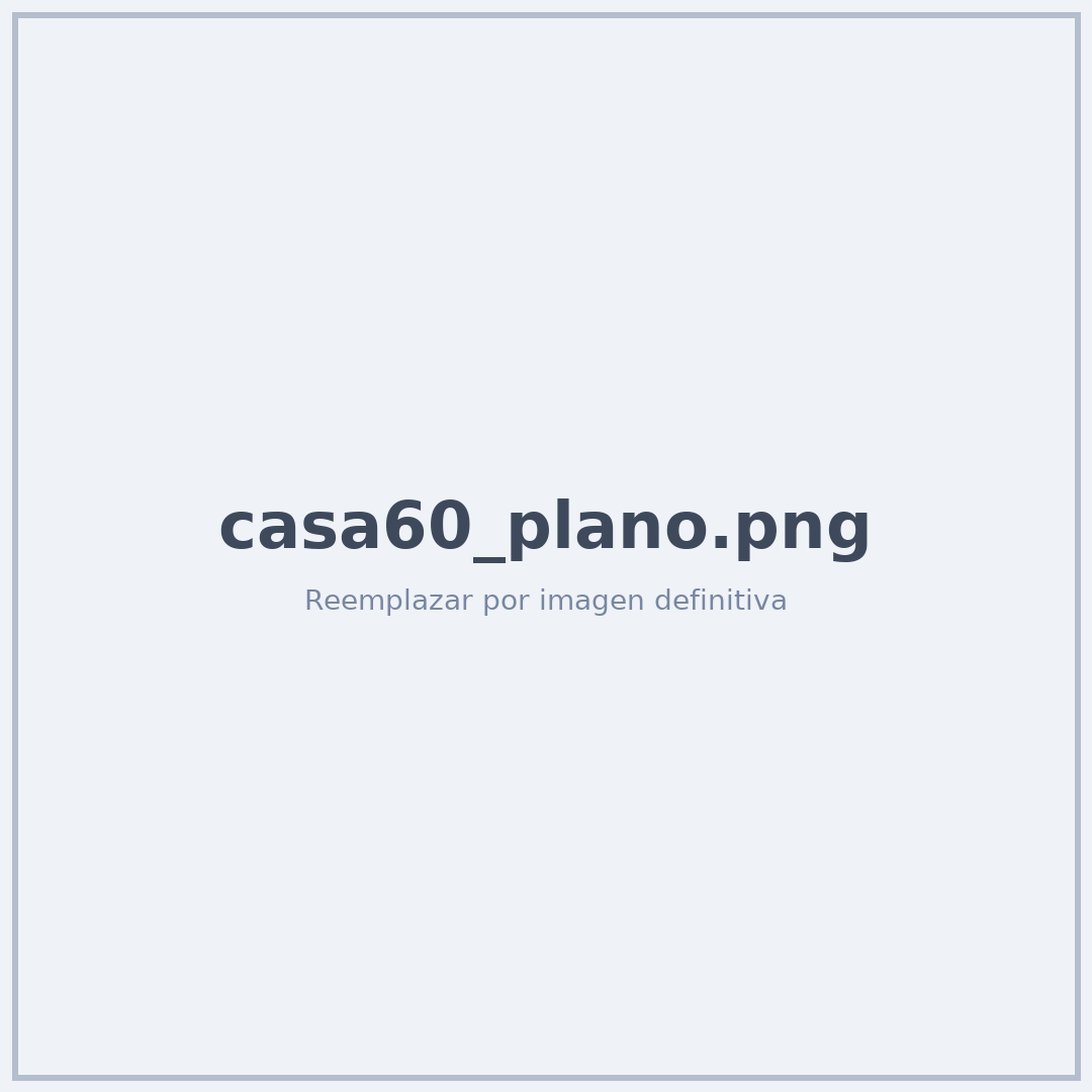 Plano 60 m²