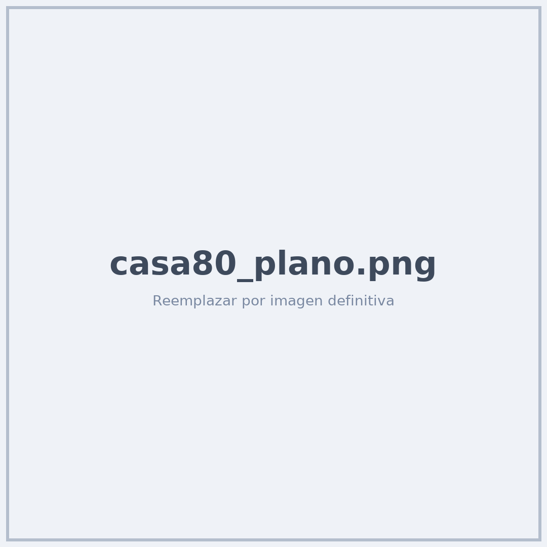 Plano 80 m²